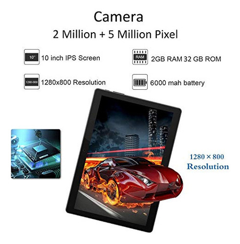 Tableta De Teléfono Android 3g De 10.1 Pulgadas Con Almacena
