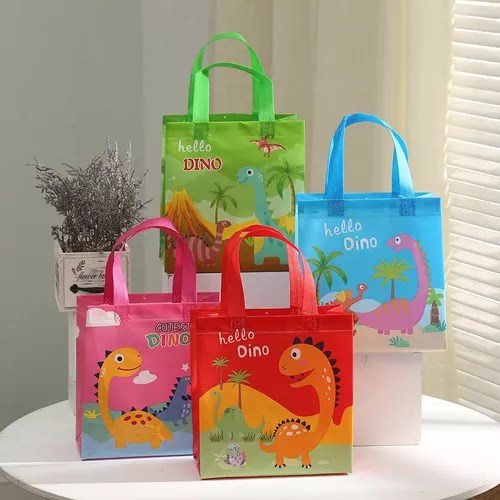 16 Bolsas Dulceros Dinosaurios Bolos Fiesta Infantil Cumple