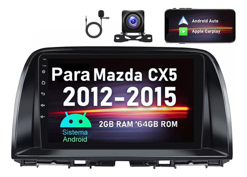 Autoestéreo 2+32g Carplay Gps Para Mazda Cx-5 2012-2015