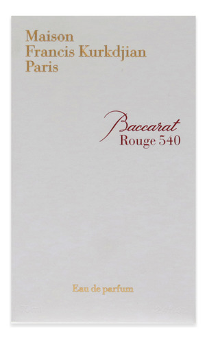 Perfume Maison Francis Kurkdjian Baccarat Rouge 540 Edp 70 M