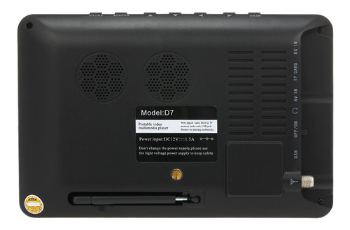 Leadstar Mini 7 Pulgadas Atsc Televisión Analógica Digital