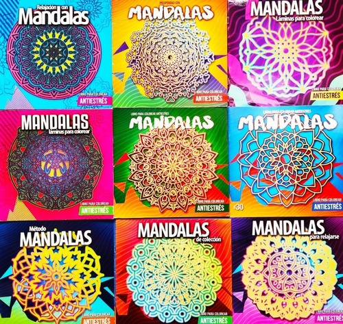 Mandalas Antiestrés Para Pintar Surtidas Precio Por Unidad