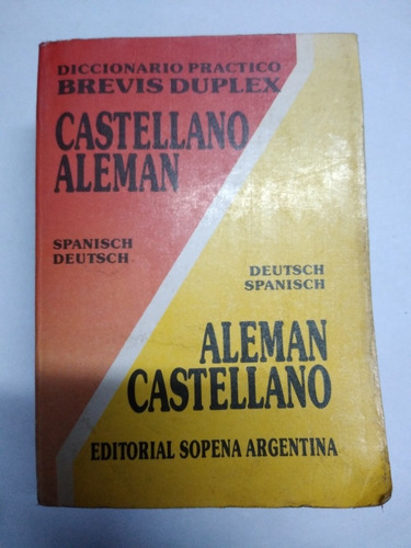 Diccionario Castellano Alemán Y Alemán Castellano