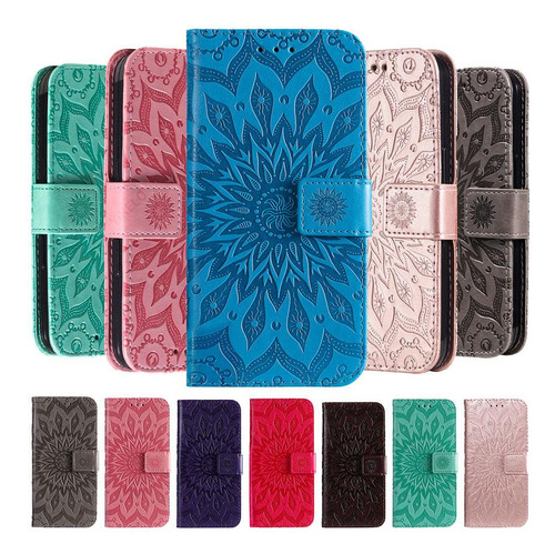 Funda Con Tótem En Forma De Girasol Para Honor Magic 4 5 6 70 80 90 100 10 50 Lite 20 30 Pro 8a 8 X 9 A 5 G, Ranura Para Tarjetas Con Tapa Para Agenda