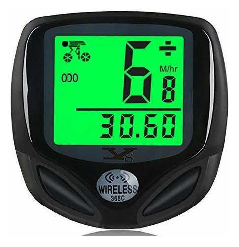 Dinoka Velocímetro De Bicicleta Impermeable Inalámbrico Para Bicicleta Y Ordenador De Ciclismo Con Pantalla Lcd Retroiluminada Multifunción