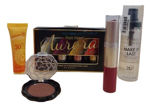 Kit Maquillaje, Con Fijador, Hermoso Toque 