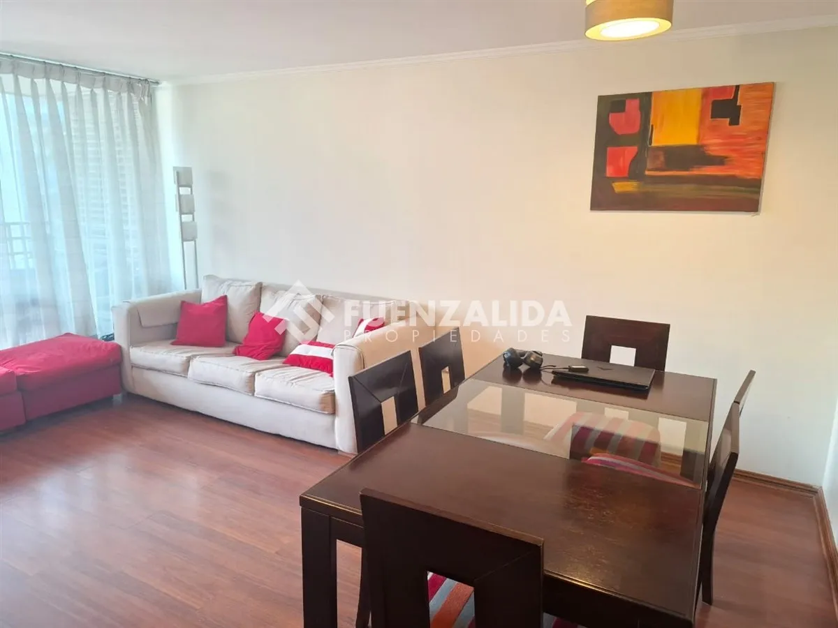 Imagen 3 de 11 de Departamento Amoblado En Arriendo Metro Manquehue