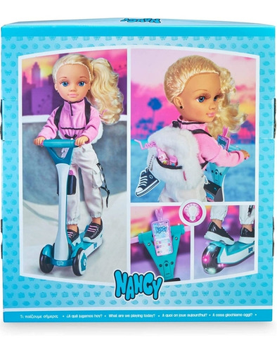 Muñeca Nancy Un Dia Con Scooter Y Accesorios