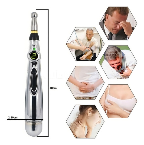 Nova Acupuncture Point Stimulator And Locator Pen Silver