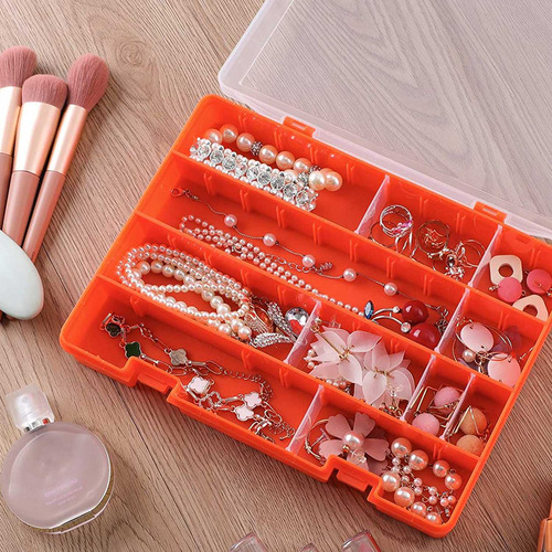 Caja Organizadora De Plástico Con Separadores Ajustables, 36