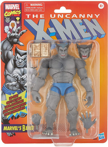 X-men Marvel Legends Figura De Acción Bestia Gris Retro