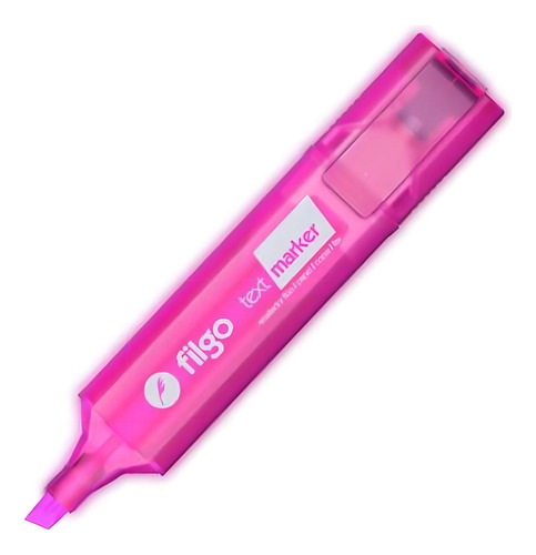 Resaltadores Filgo Text Marker Chato Colores Fluo Neon Color Rosa Fucsia