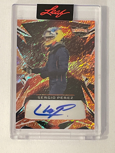 Tarjeta Autografiada Por Sergio Checo Perez Autografo 1 De 5 (Usado)