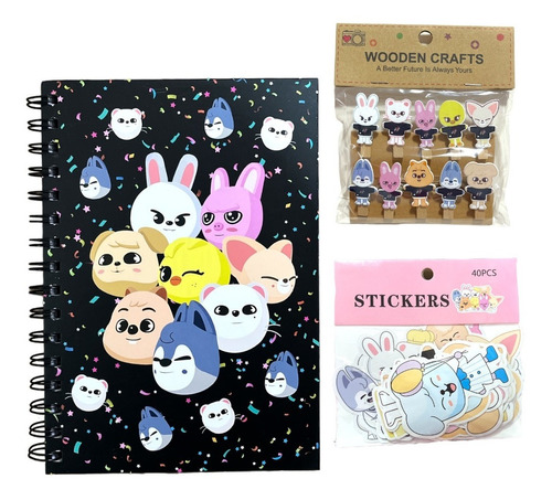 Set Papelería Kawaii Skzoo