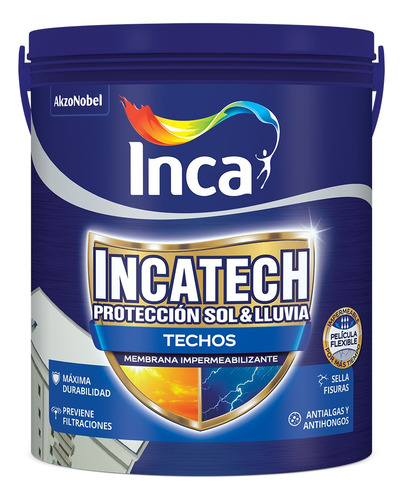 Impermeabilizante Inca - Incatech - 20kg - Color Blanco