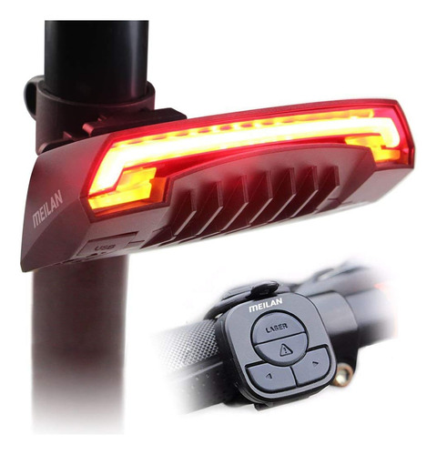 X5 Smart Bike Tail Light With Turn Signals And Automatic Bra