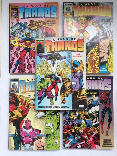 Hq - A Saga De Thanos - Completa - Ed. Abril 1992/1993 (Usado)