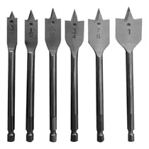 Comprar Broca Mecha Plana Madera 6pc 3\u002F8 - 1\u002F2 - 5\u002F8 - 3\u002F4 - 7\u002F8 - 1