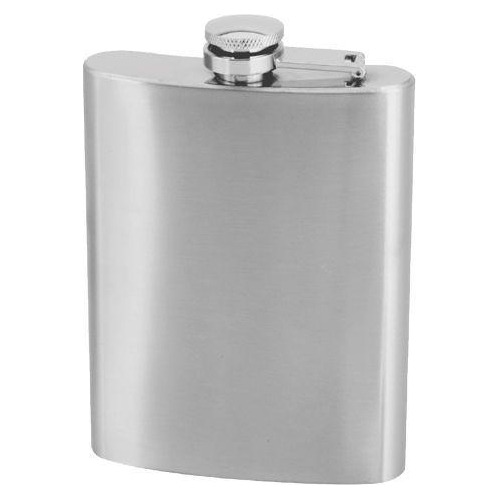 Cantil Bolso Porta Bebida Aço Inox Whisky Vodka Rum 200 Ml