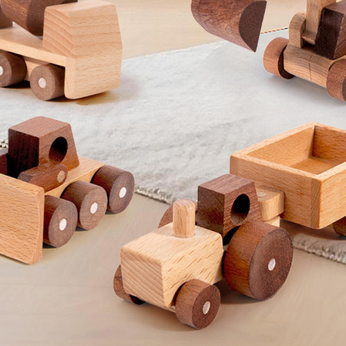 Juguete De Coche De Madera, Juego De Aprendizaje Estilo I