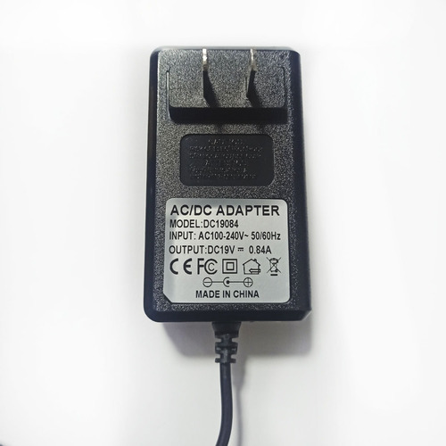 Adaptador De Energía Para Monitor LG 19v 0.84a Punta Negra
