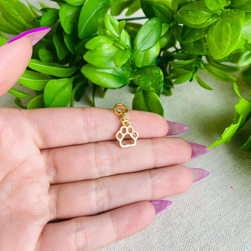 Berloque Pata Patinha Banhado A Ouro 18k Premium