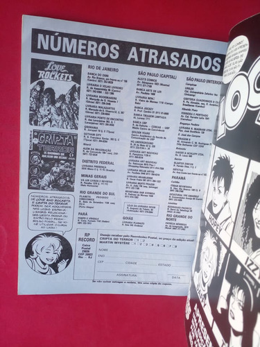 Hq Love And Rockets 1 Editora Record Rafinha Gibi (Usado)