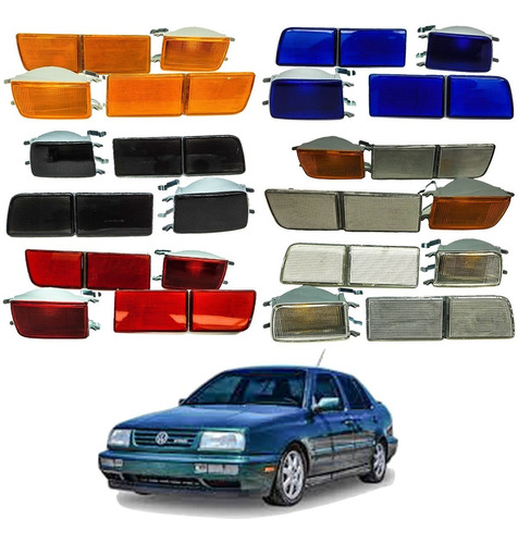 Cuartos Y Reflejantes Jetta Golf A3 Jgo 4 Pzs Colores 