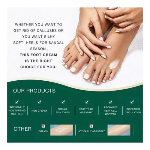 Crema Para Pies Con 42% De Urea Y 2% De Ácido Salicílico, Cr
