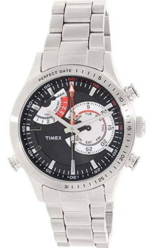 Timex Intelligent Quartz Chrono Timer Silver One Size