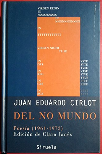 Libro Del No Mundo De Cirlot Juan Eduardo Cirlot J.e