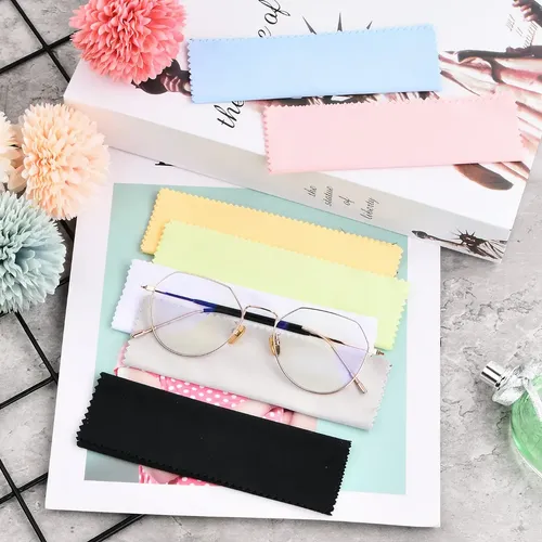 Pack De 14 Paños De Microfibra Para Limpiar Gafas, Pantallas, Móviles Y Lentes, Colores Variados, Reutilizables Y Lavables