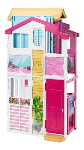 Barbie Casa Casita De Campo 90 X 60 Cm Muebles Y Elevador Env o