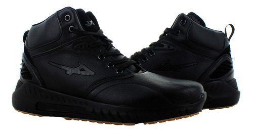 Imagen 4 de 7 de Pontiac Tenis Bota Casual Negro Para Hombre 78774