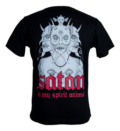 Satan Is My Spirit Animal  Remera Algodon Hitch Diablo