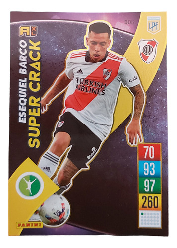 Carta Adrenalyn 2022 Esequiel Barco Super Crack