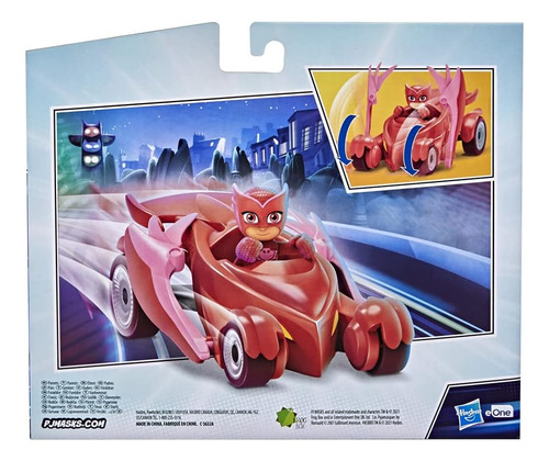 Pj Masks Toys Owlette Deluxe Vehicle Con Alas De Aleteo Y Fi