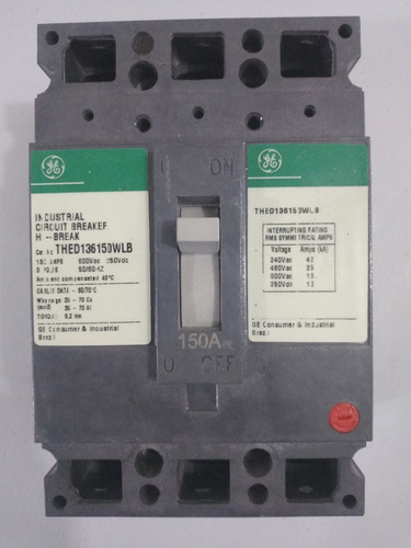 Breaker 3x150 Amp Thed General Electric