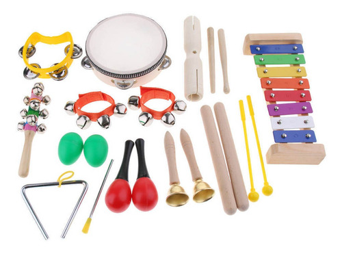 Imagen 7 de 8 de Niños Instrumentos Musicales Set Preescolar Juguetes
