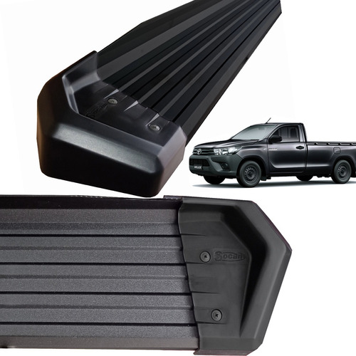 Estribos De Aluminio Socam Hilux 2005-2015 Cabina Simple 