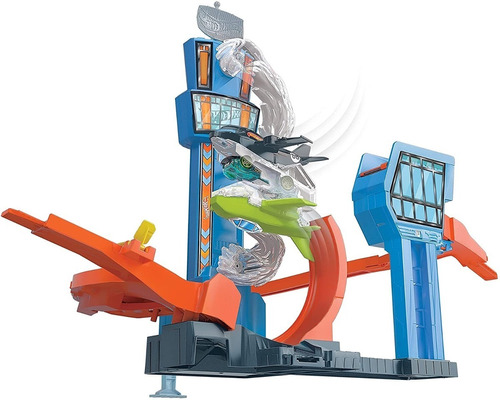 Hot Wheels City Pista Aeropuerto Giratorio