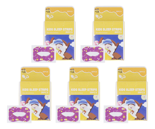 Cinta Bucal Sleep Strip, 5 Niños Reducen Los Ronquidos, Mejo