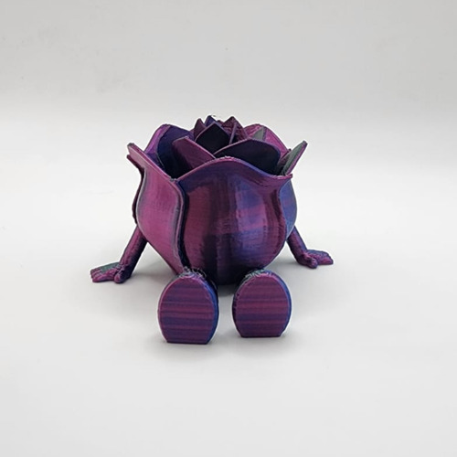 Buddie Rosa Articulada Visionara Para Escritorio Color Azul Marino