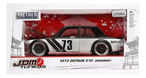 Jada 1:24 1973 Datsun 510 Widebody Negro