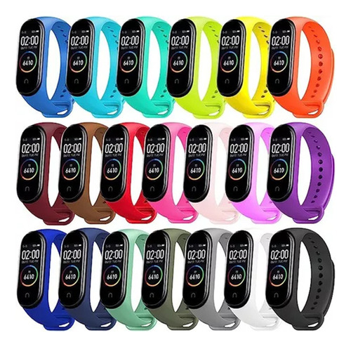 20pcs Para Mi Band Modelo 3/4/5/6/7(20 Colores)