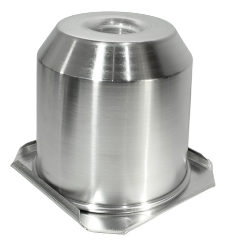 Forma Para Panetone Trufado Com Tampa Em Aluminio Furo Meio