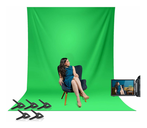 Limo  10 X 12 Ft  Green Backdrop  Seamless Green Screen...