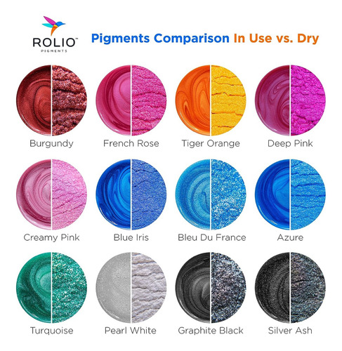 Tinte De Resina Epoxi, Pigmento En Polvo 24 Colores