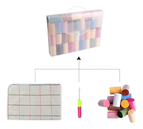 Latch Hook Rug Kit Costura Animal Stitch Kit Para La
