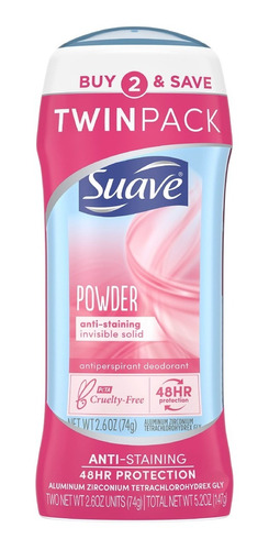 Desodorante Suave Powder 2unidades (74g)